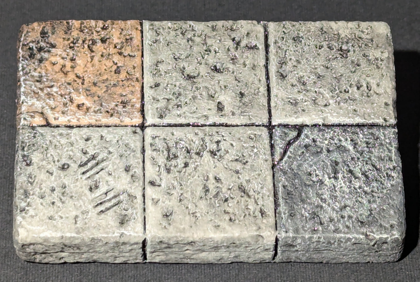 Dungeon/Castle Tile, 2" x 3", Impacted, 6 Blocks