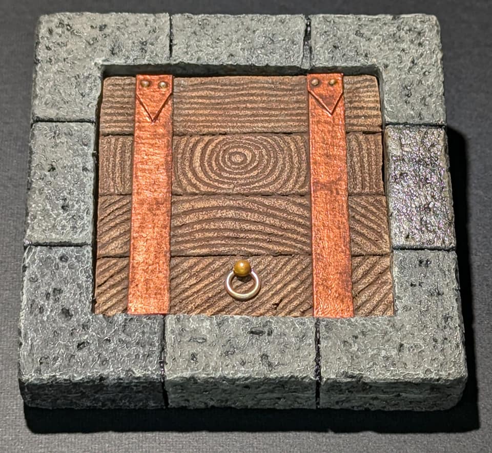 Dungeon/Castle Tile, 3" x 3", Trap Door, 3x3