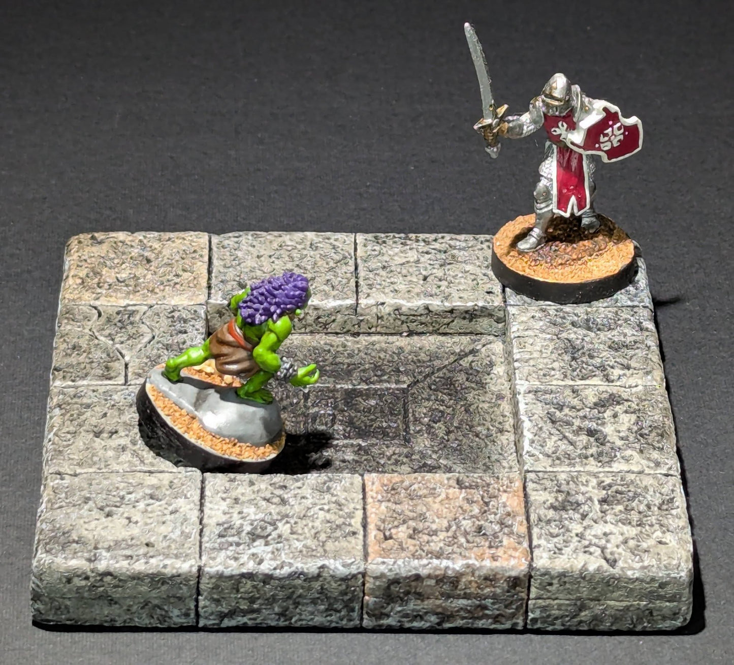 Dungeon/Castle Tiles, 4" x 4", Pit Trap, 4 Blocks