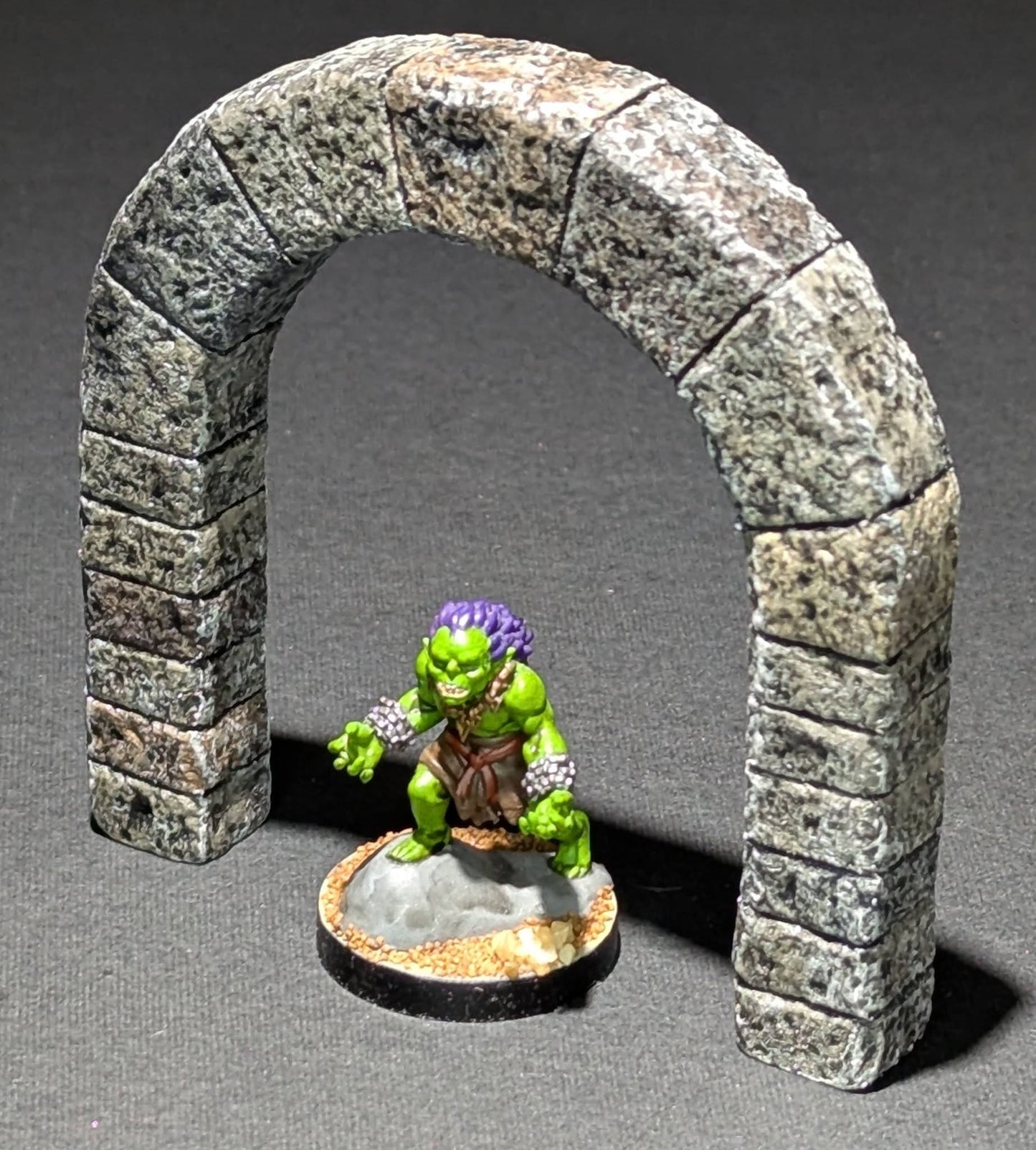 Dungeon/Castle, Door, Stone, Open, 3" x 3"