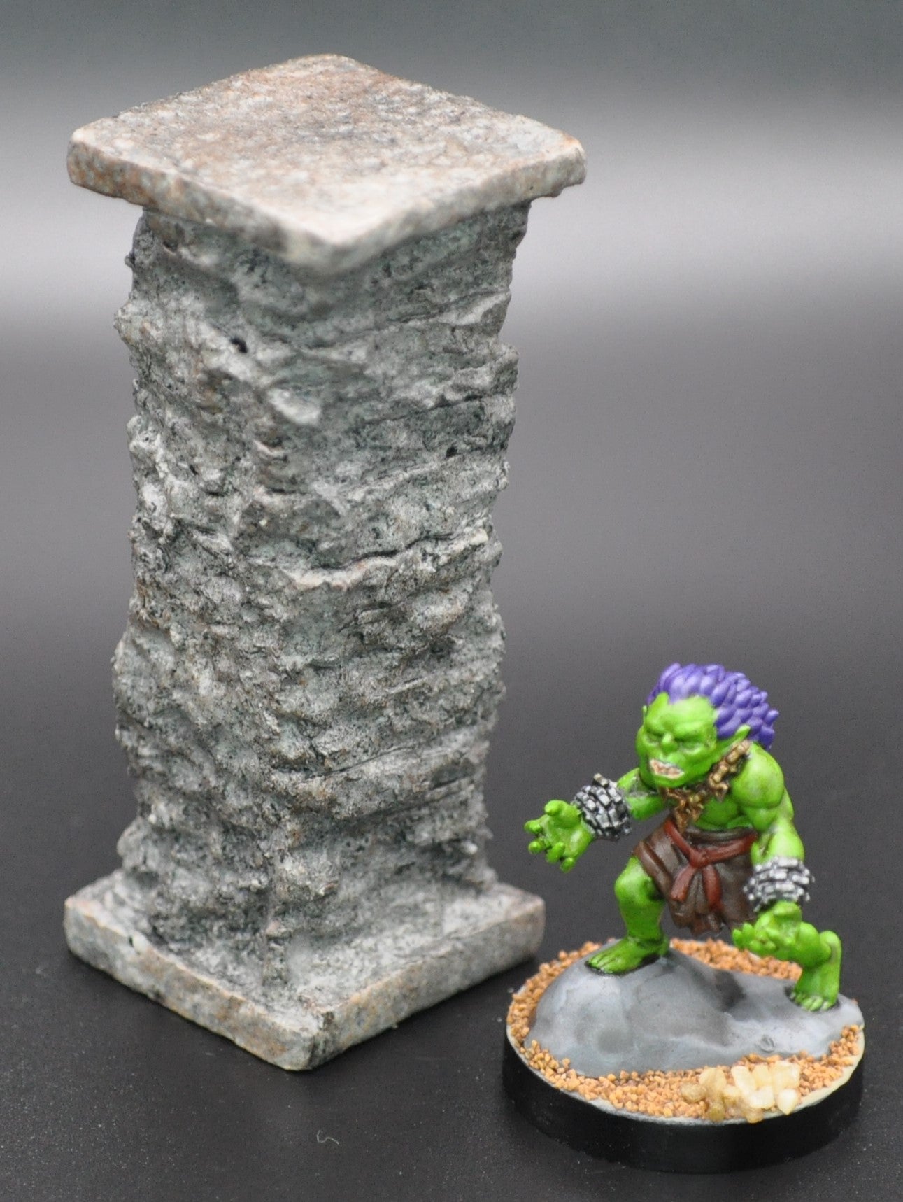 Column, Stone, Rough, 2-1/2"x1"x1"