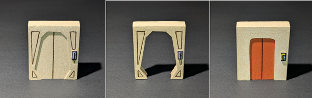 Galaxy Force, Doors, Set, 2" x 2-1/2"