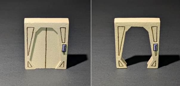 Galaxy Force, Doors, Set, 2" x 2-1/2"