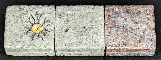 Dungeon/Caste Tile, 1" x 3",  Impacted, 1 Block, Skull