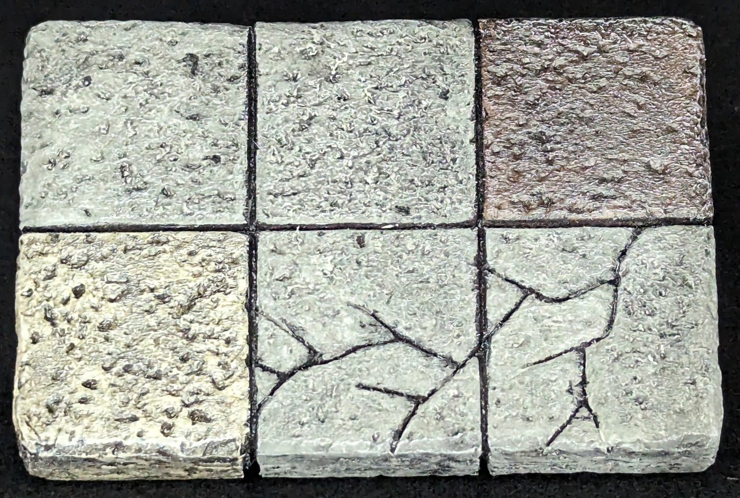 Dungeon/Castle Tile, 2" x 3", Impacted, 4 Blocks