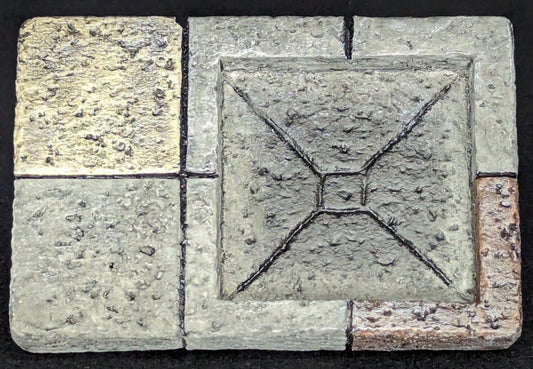 Dungeon/Castle Tile, Pit Trap, 4 Tiles, 2" x 3"