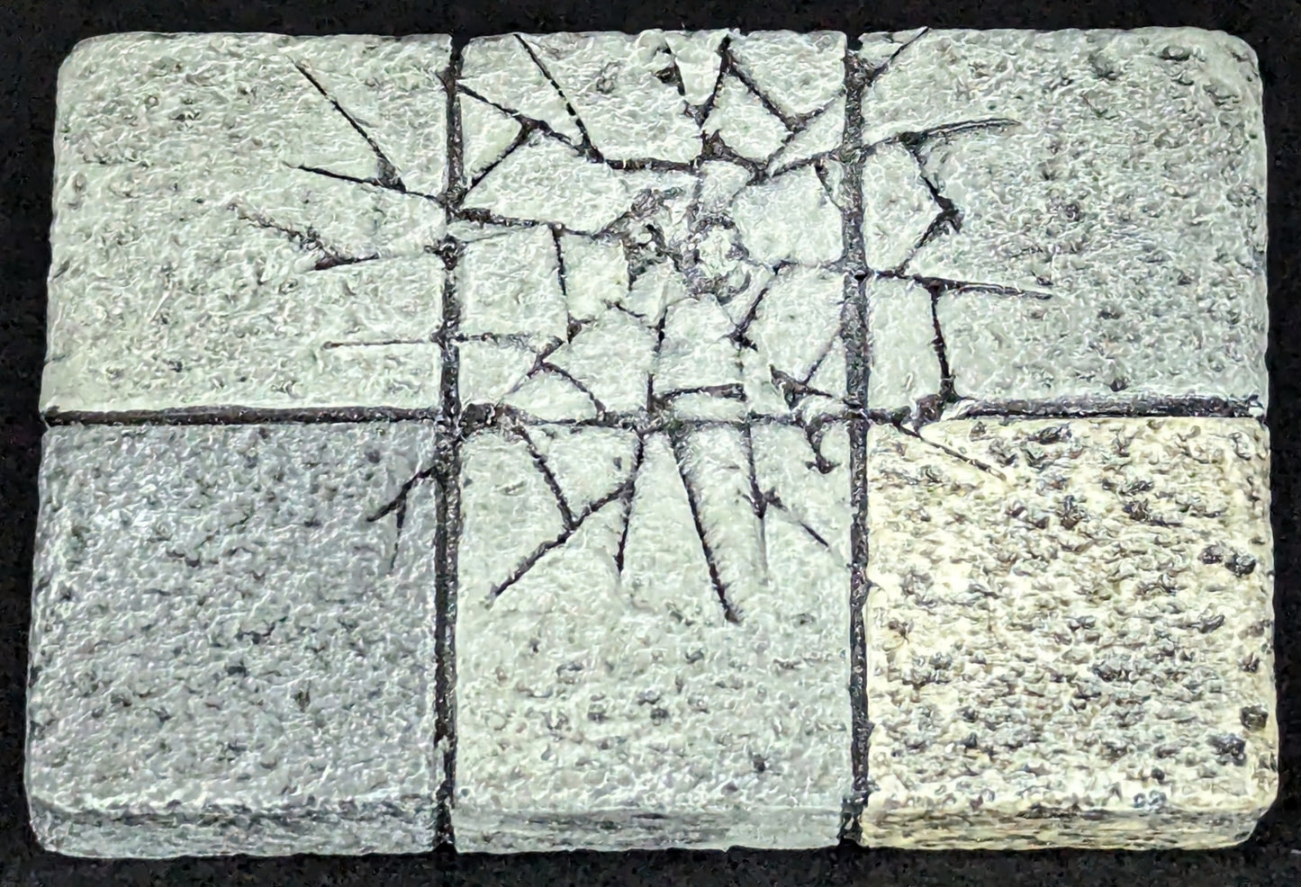 Dungeon/Castle Tile, 2" x 3", Impacted, 4 Blocks