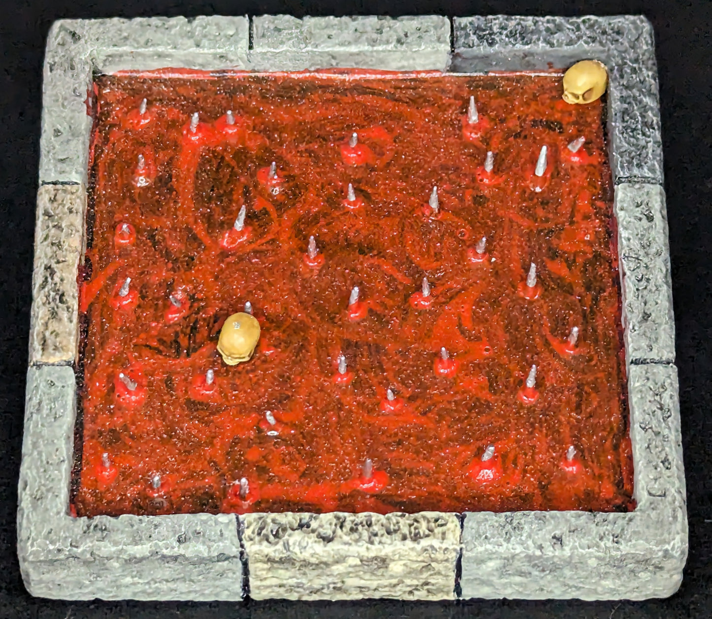 Dungeon/Castle Tile, Spike Trap, 9 Tiles, 3" x 3"