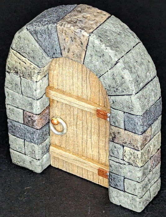Dungeon/Castle, Door, Stone, Closed, 2" x 2-1/2"