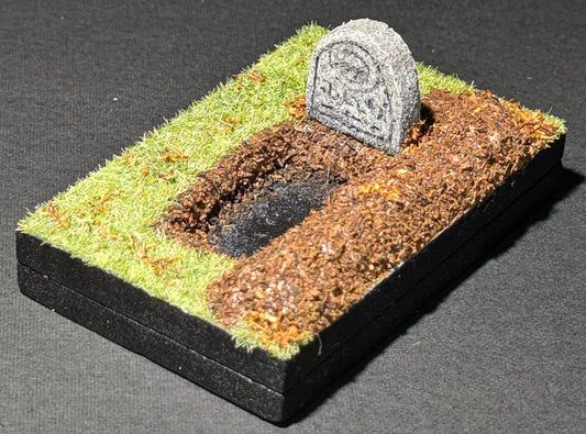 Graveyard Tile, 2" x 3", Freshly Dug, Autumn