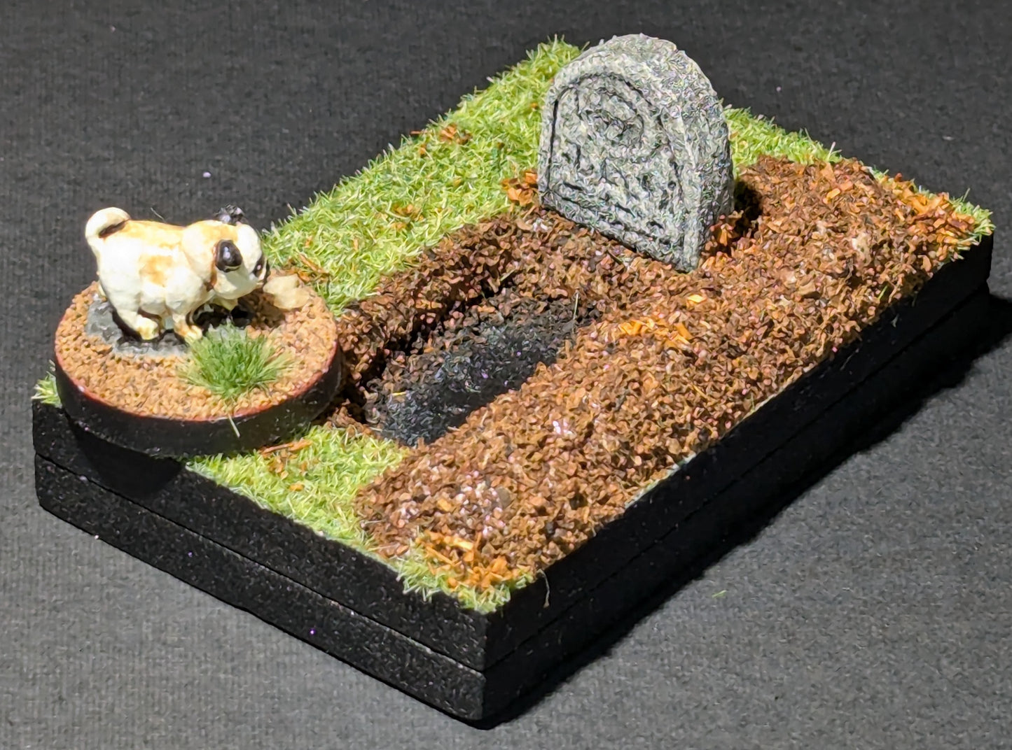 Graveyard Tile, 2" x 3", Freshly Dug, Autumn