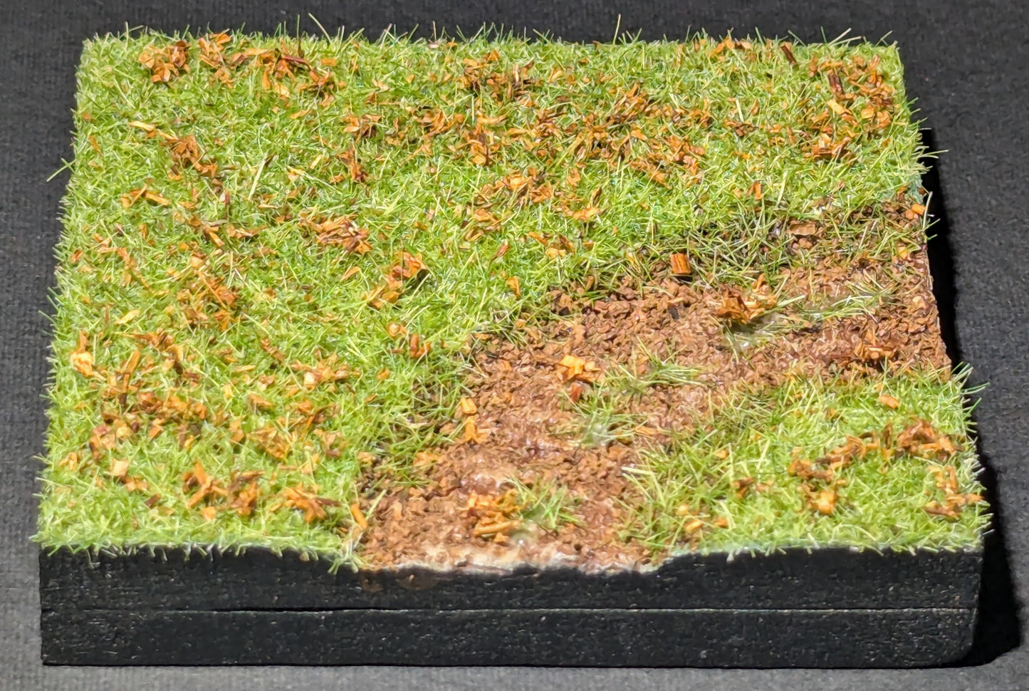 Dirt Road, 3" x 3", Curve, Autumn