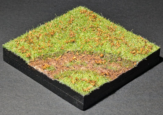 Dirt Road, 3" x 3", Curve, Autumn