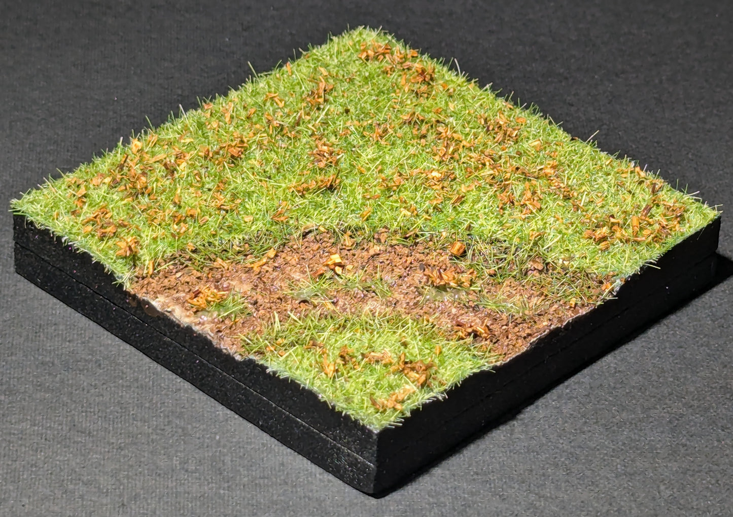 Dirt Road, 3" x 3", Curve, Autumn