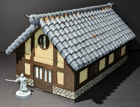 Buildings, Medieval Japanese, House, Samurai, 4 x 8
