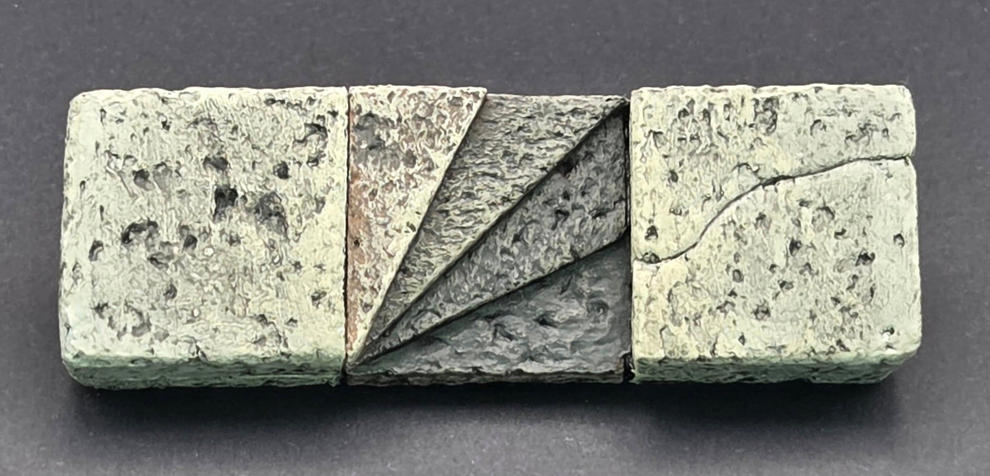 Dungeon/Caste Tile, Stairs, Spiral, 1" x3"