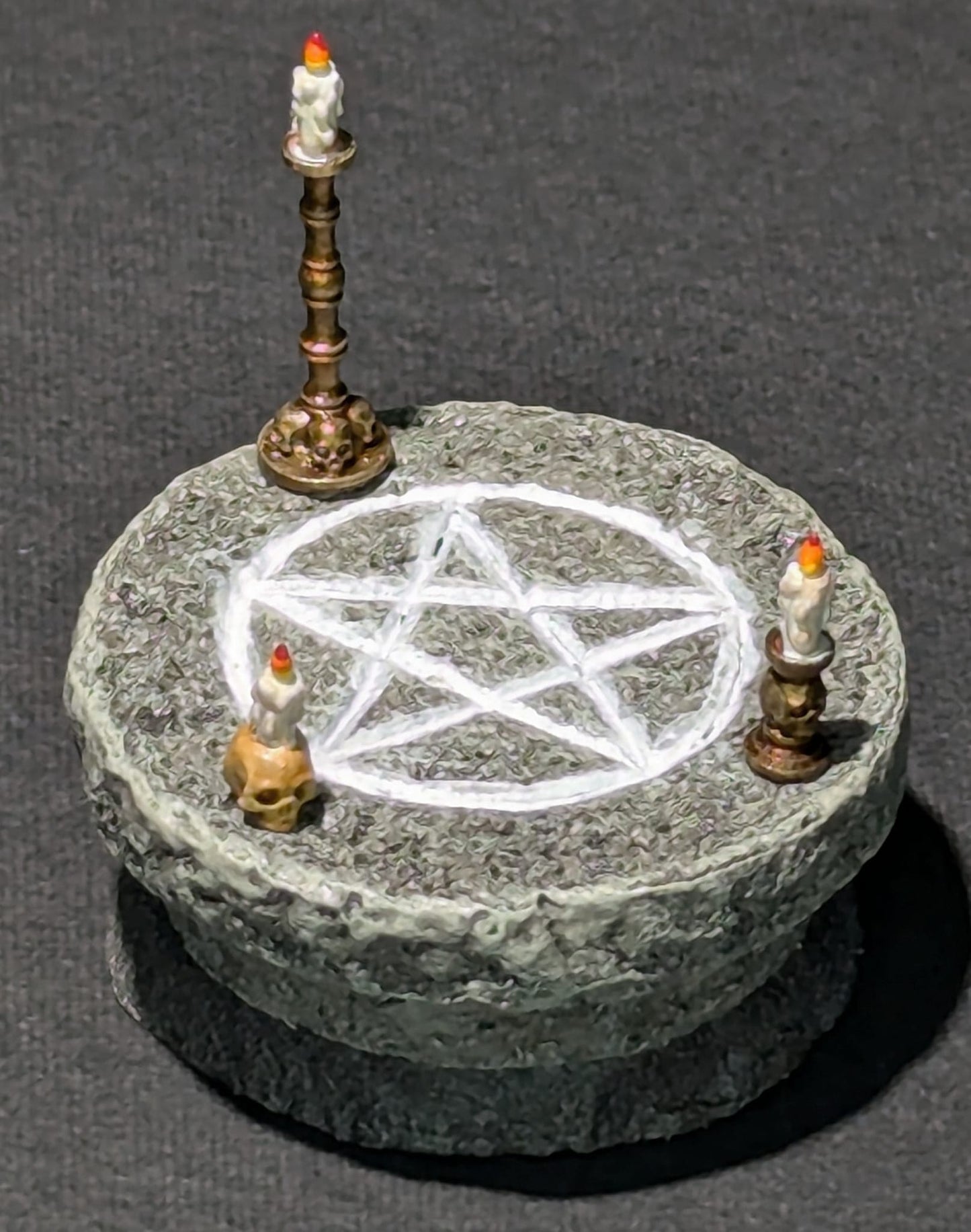Pentagram Stone Slab, Clue Marker, 1-3/4"x1-1/2"