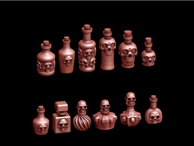 Skull Bottles Collection