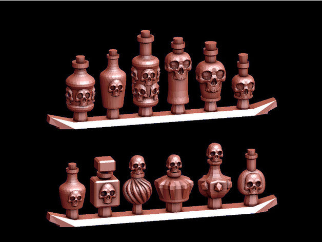 Skull Bottles Collection