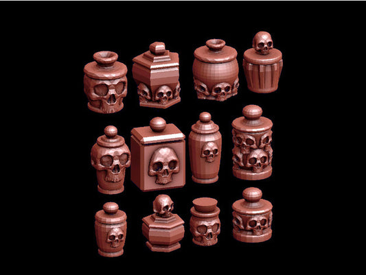 Skull Jar Collection