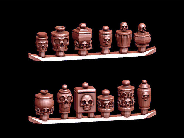 Skull Jar Collection