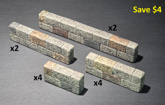 Stone Walls, Low, Thin Sets