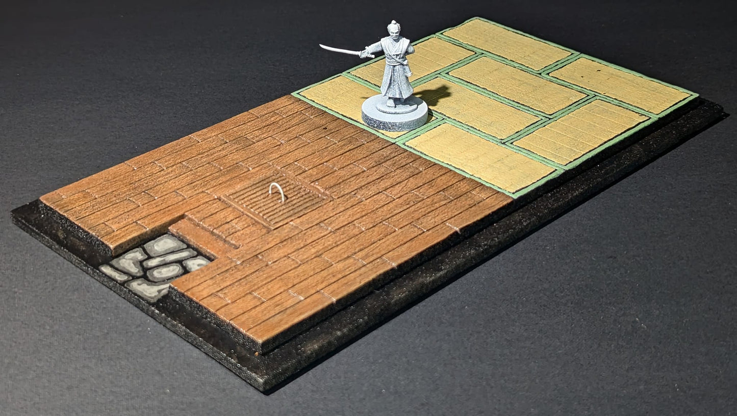 Buildings, Medieval Japanese, House, Samurai, 4 x 8