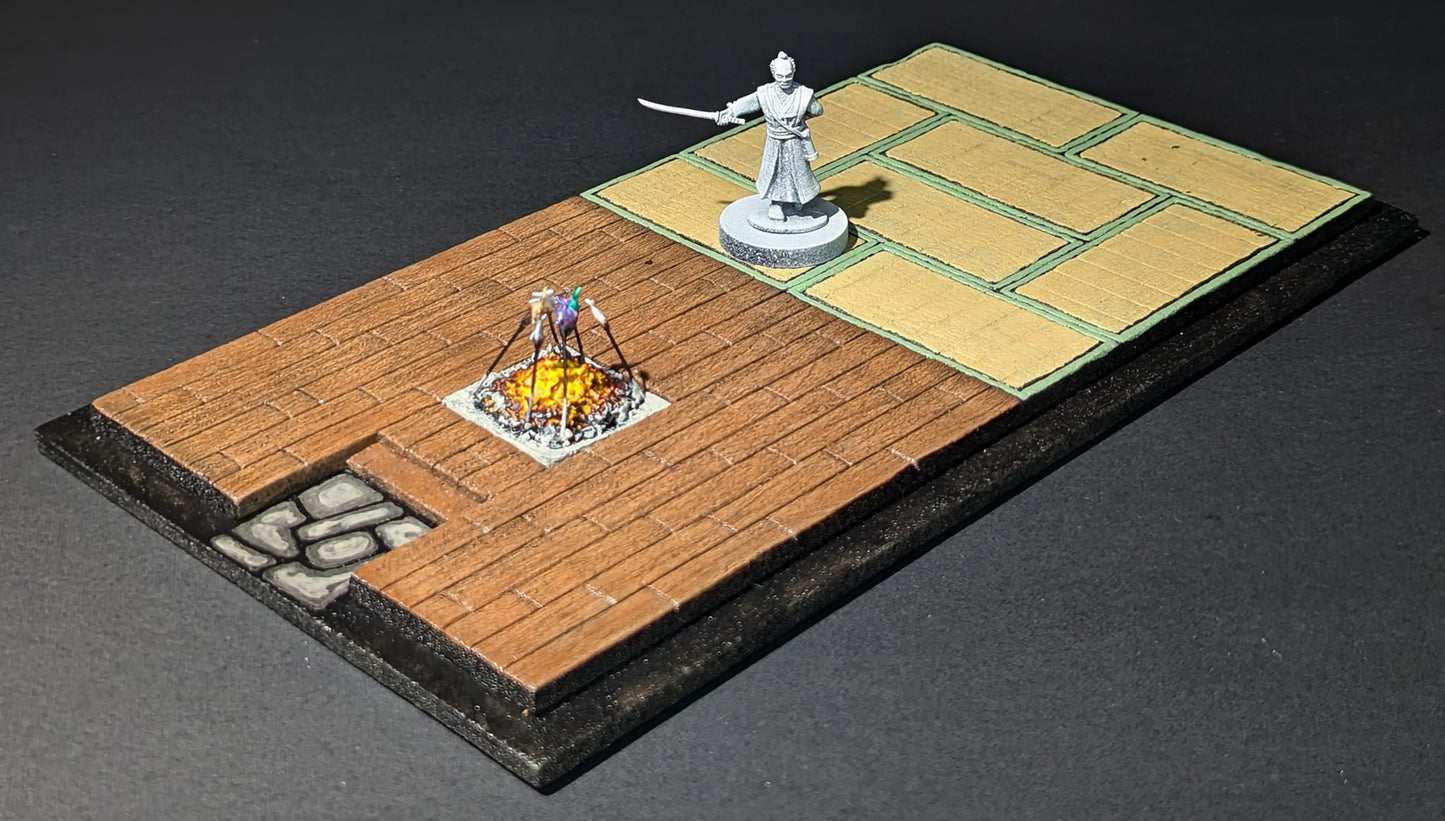 Buildings, Medieval Japanese, House, Samurai, 4 x 8