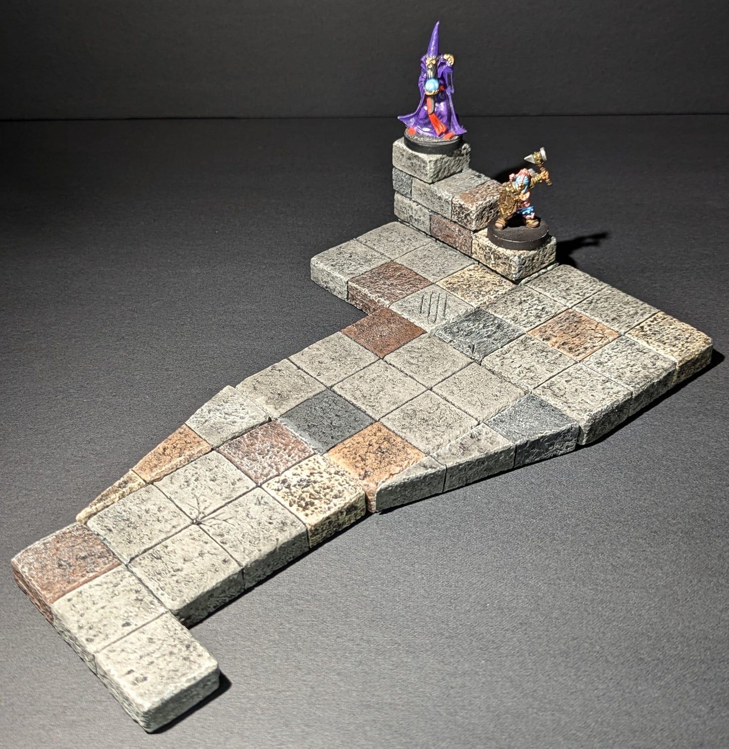 Dungeon/Castle Tile, Plain, HALF, 1" x 3"