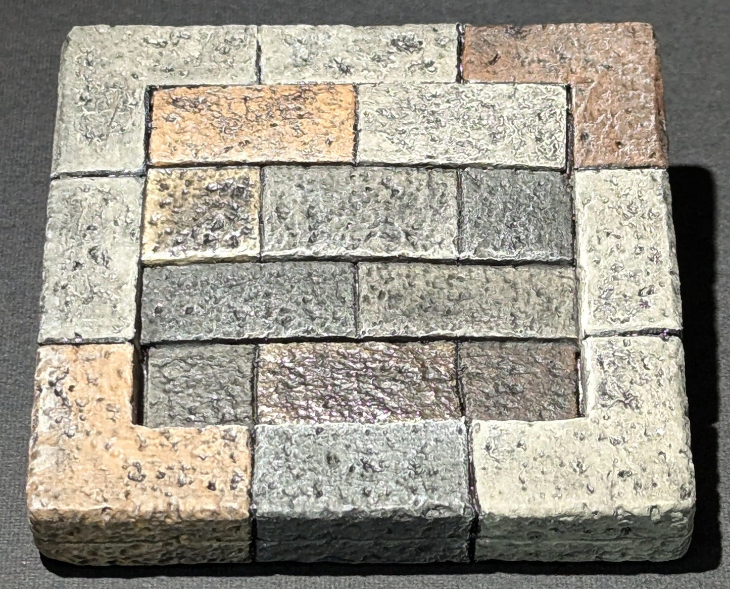 Dungeon/Castle Tile, 3" x 3", Stairs, 3x3