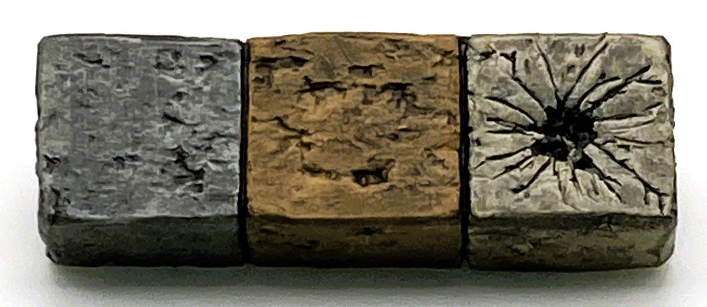 Dungeon/Castle Tile, 1" x 3", Impacted, 1 Block