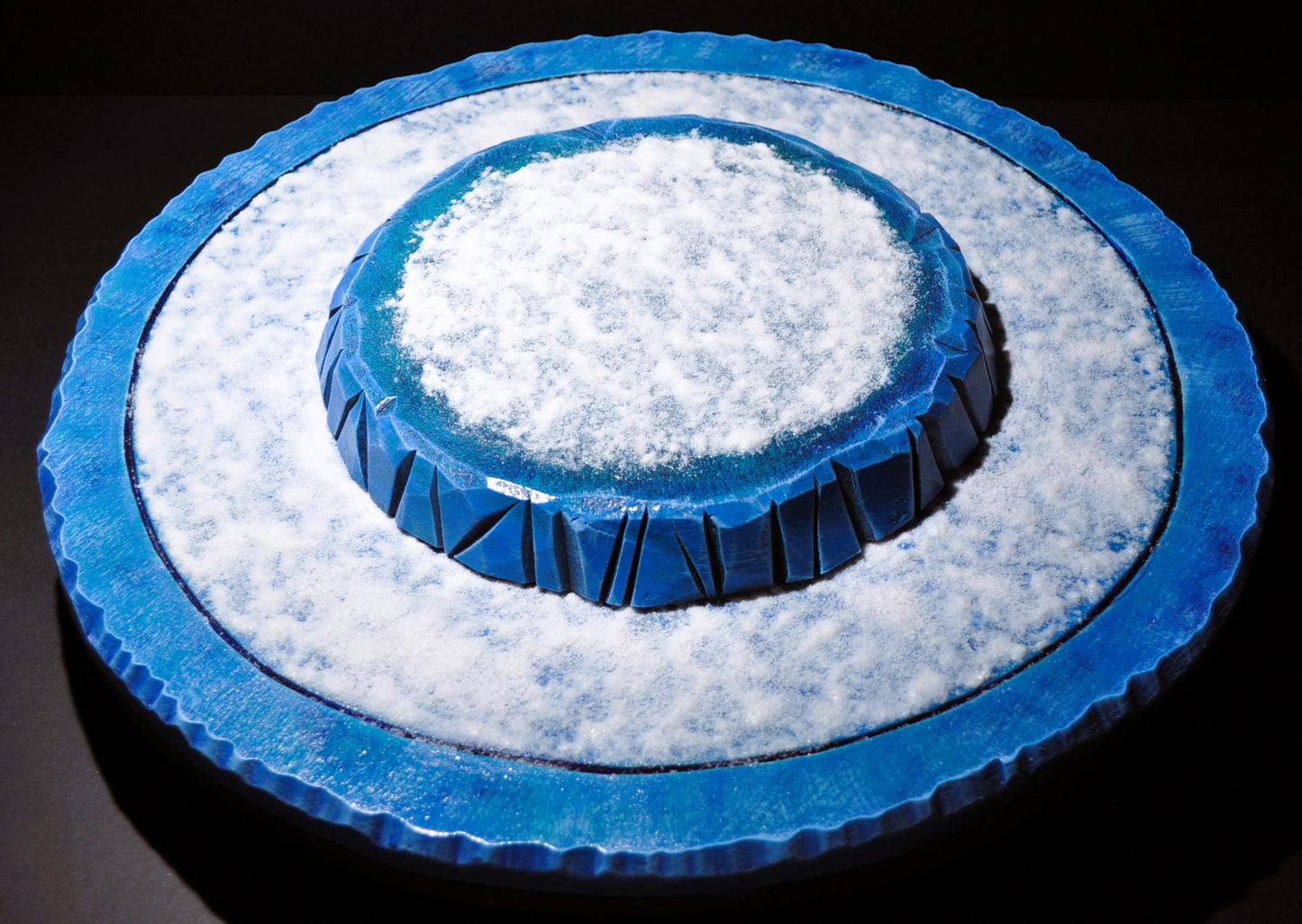 Round Icy Plateau, 8" x 1"