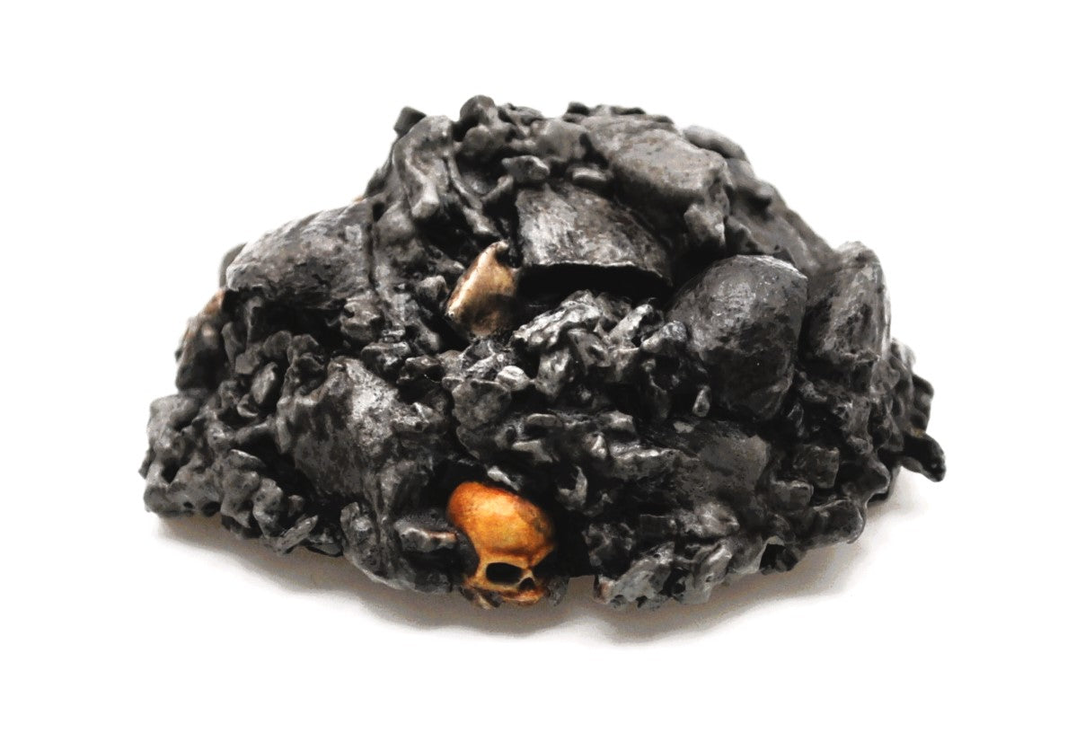 Rubble pile with bones