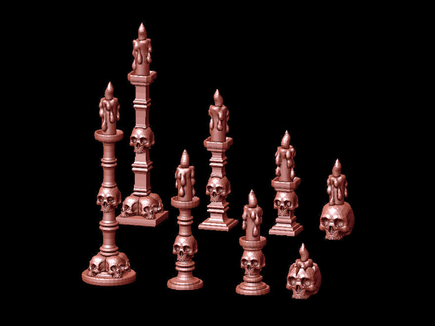 Candle Sticks and Candelabras Collections, Skull