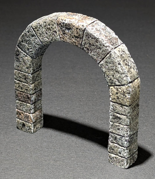 Dungeon/Castle, Door, Stone, Open, 3" x 3"