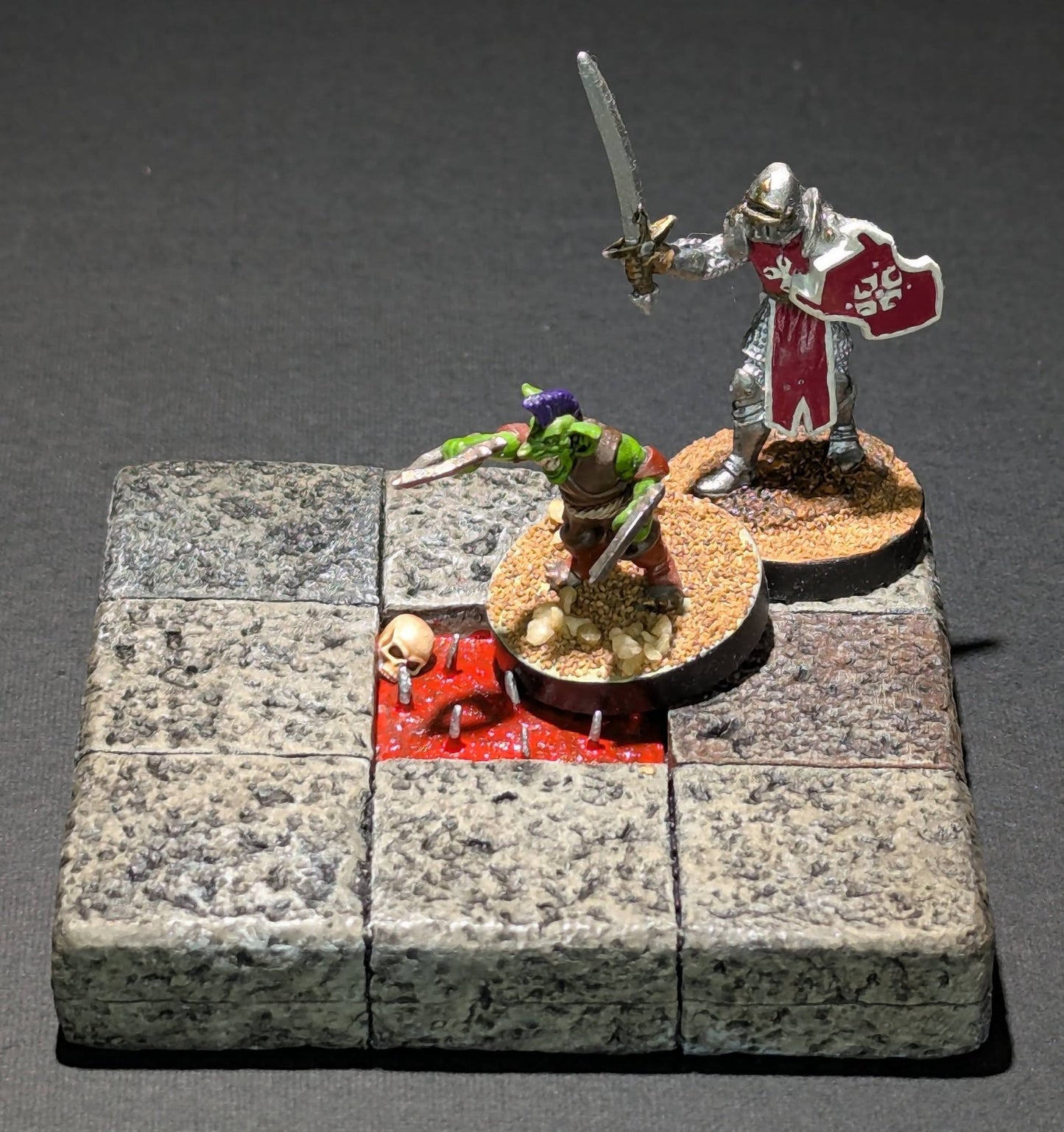 Dungeon/Castle Tile, Spike Pit, 3" x 3", 1 Block