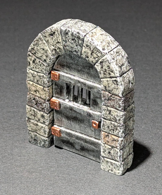 Dungeon/Castle, Door, Stone, Prison, 2" x 2-1/2"