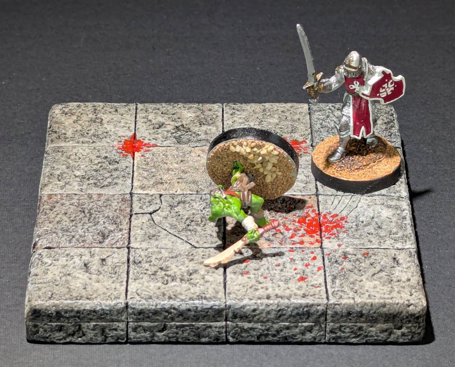 Dungeon Tile, 4" x 4", Blood Splatter