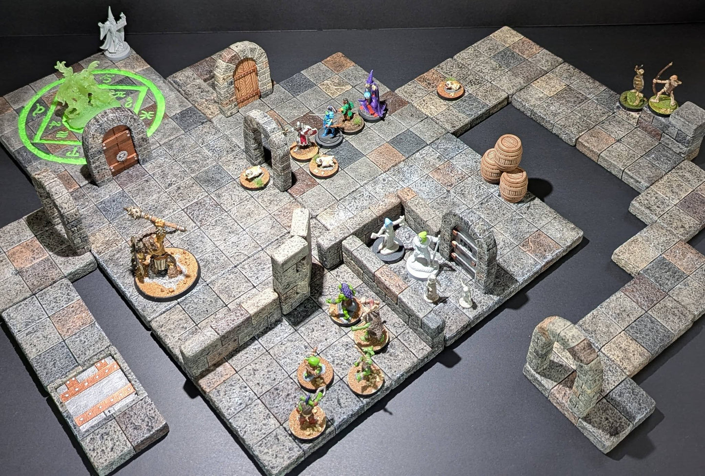 Dungeon/Castle, Door, Stone, Prison, 2" x 2-1/2"