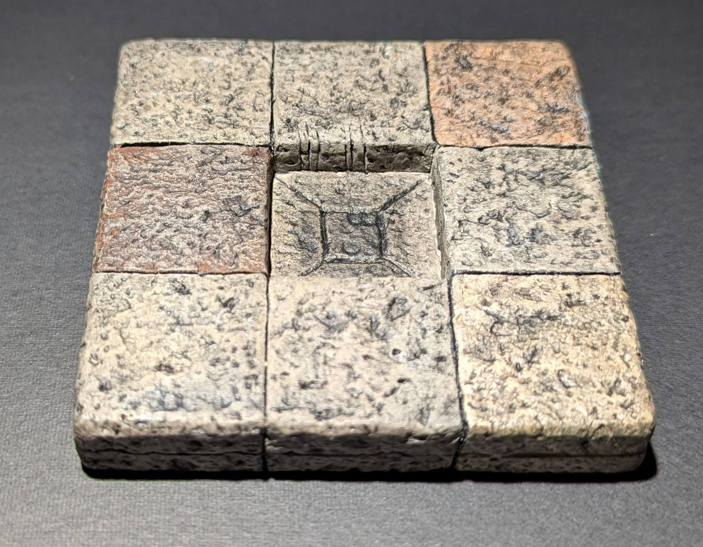 Dungeon/Castle Tile, Pit Trap, 3" x 3", 1 Block