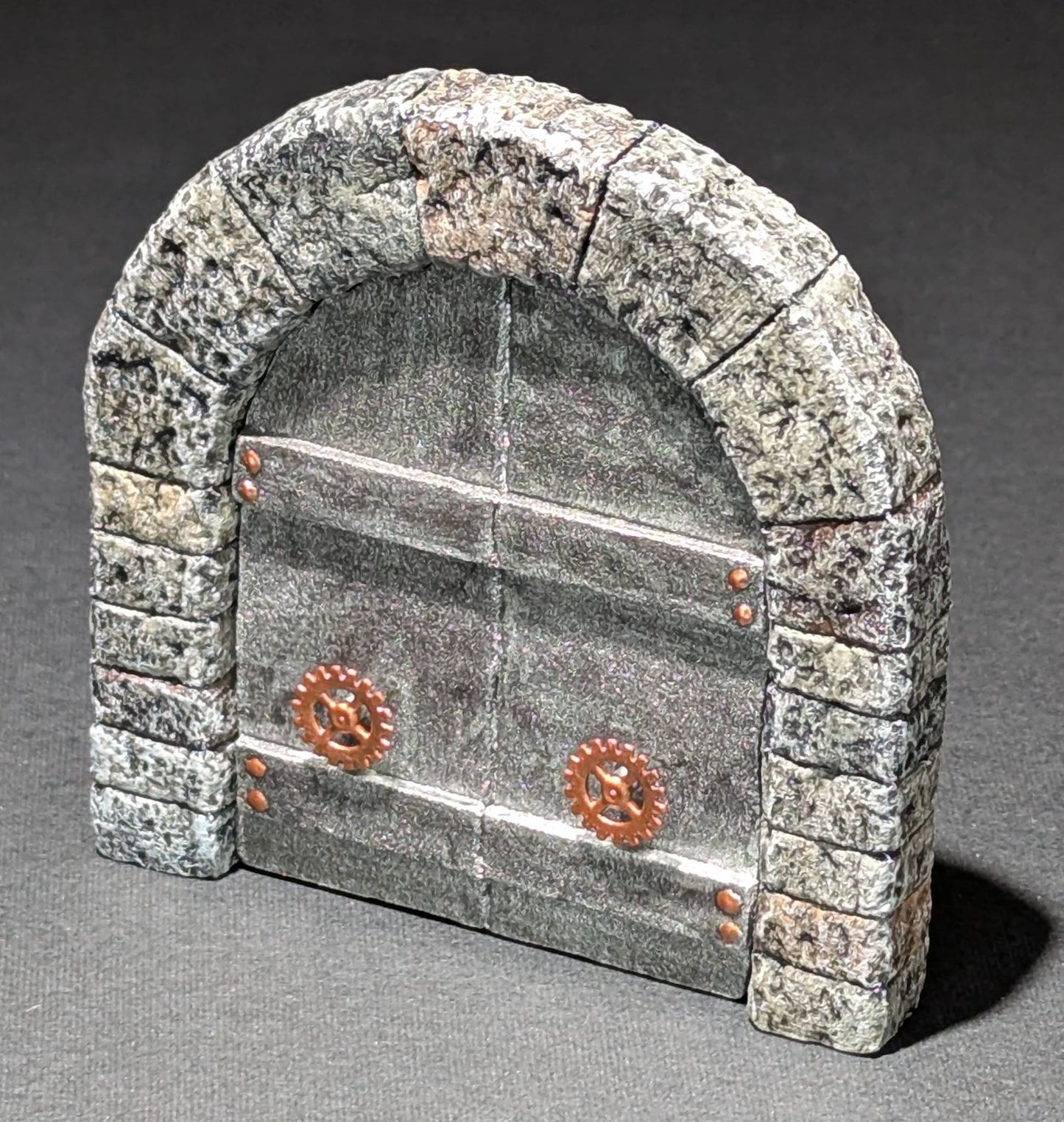 Dungeon/Castle, Door, Stone, Metal, 3" x 3"