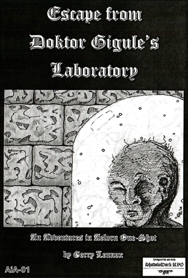 Escape from Doktor Gigule's Laboratory - Zine Edition - Shadowdark RPG Compatible