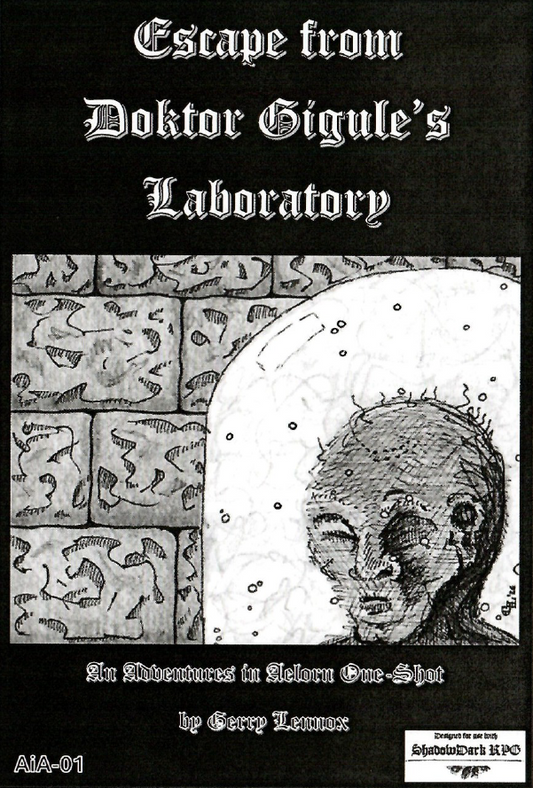 Escape from Doktor Gigule's Laboratory - Zine Edition - Shadowdark RPG Compatible
