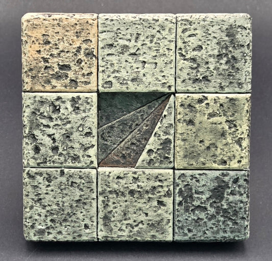 Dungeon/Castle Tile, 3" x 3", Stairs, Spiral, 1x1