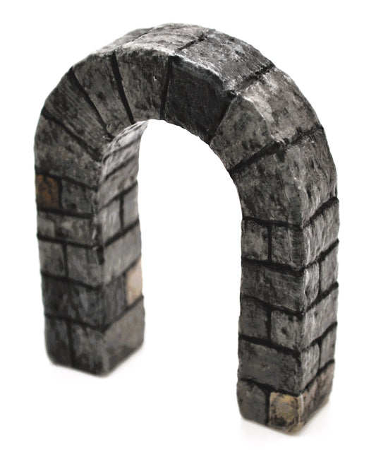 Doorway, Rounded Arch, Stone, 2-1/2"x2"x1/2"