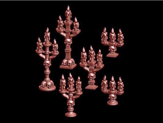 Candle Sticks and Candelabras Collections, Skull